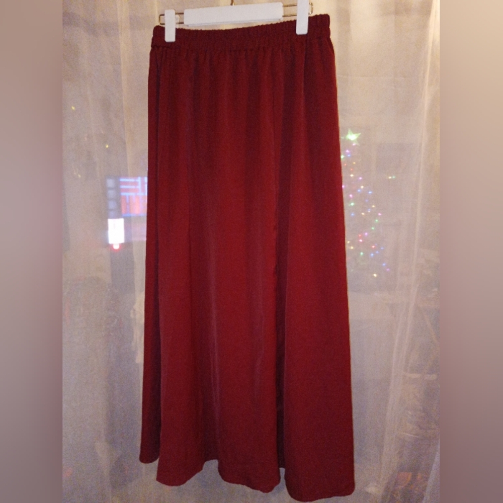 Red Maxi Skirt